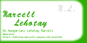 marcell lehotay business card